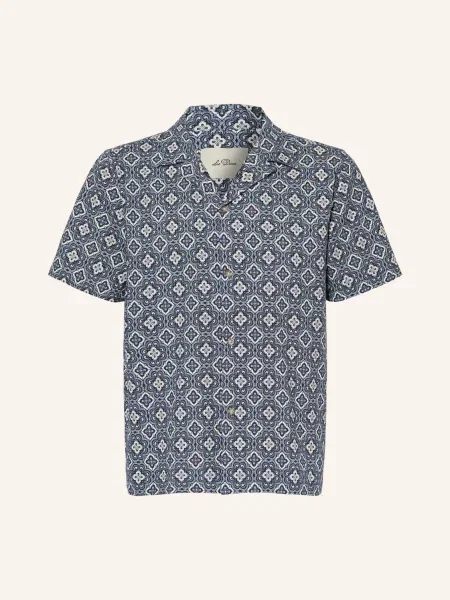 Les Deux Resortní Košile Lukas Regular Fit tmavě / režná / černošedá modrá