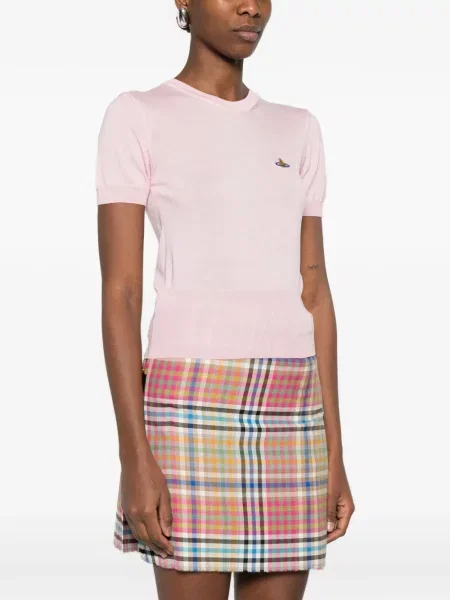 Pulover Vivienne Westwood scurt roz