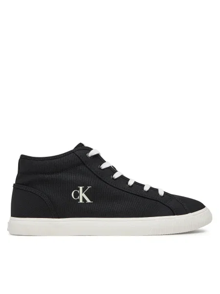 Високи кецове Calvin Klein Jeans ESS VULC MID MG CANVAS черно
