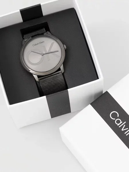 Hodinky Calvin Klein šedá