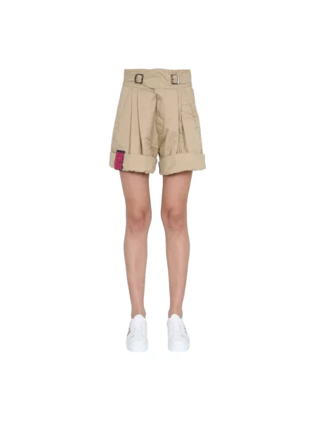 Szorty cargo Dsquared2 beżowe