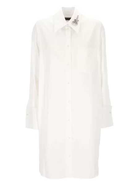 Cămașă Simone Rocha de cristal lungă alb