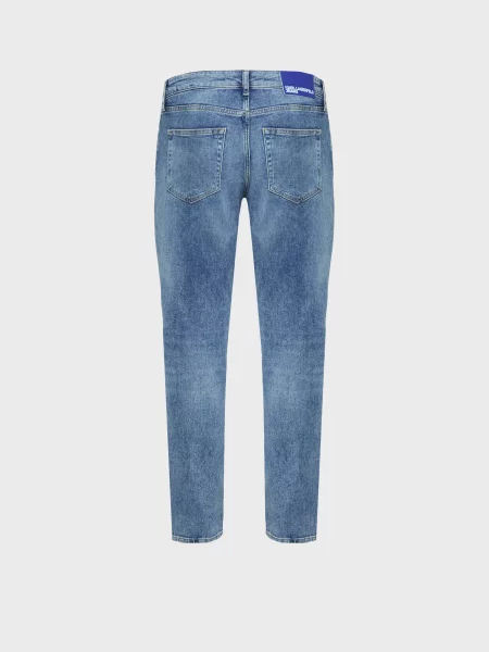Прямі джинси Karl Lagerfeld Jeans бавовна/еластан синій