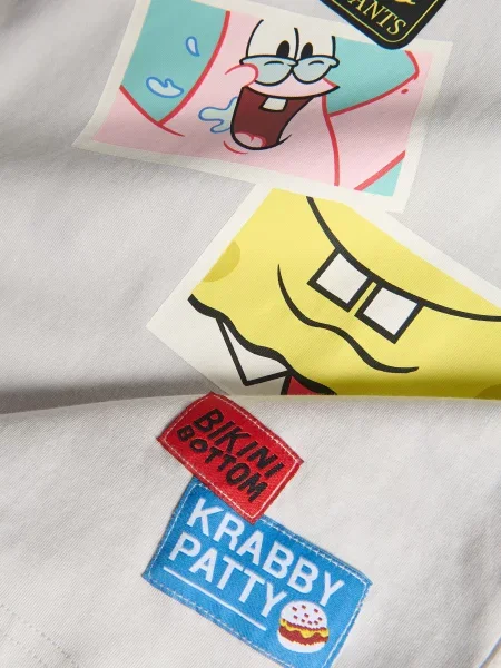 Reserved Футболка SpongeBob бежевий