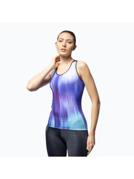 Tricou de ciclism pentru femei Alé Crazy TT blue combo albastru