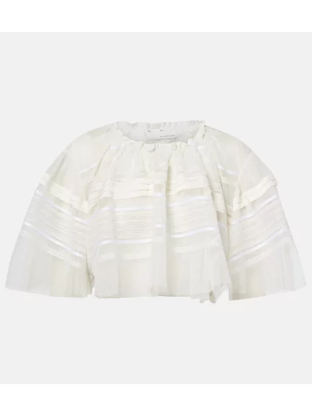 Cropp top Xu Zhi din tul alb