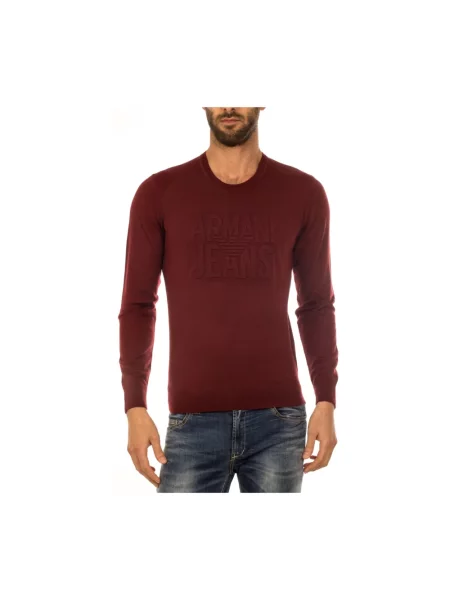 Sweter Armani Jeans czerwony