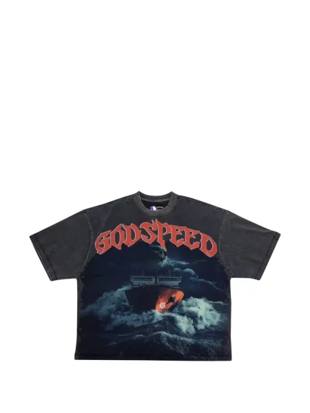 Tricou Godspeed gri