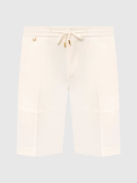 Шерстяные шорты Stefano Ricci бежевые