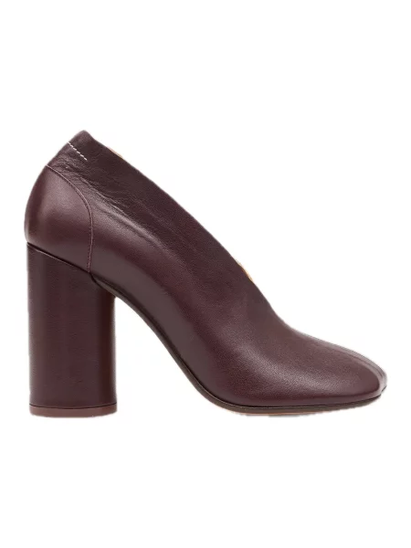 Czółenka Mm6 Maison Margiela skórzana brązowa