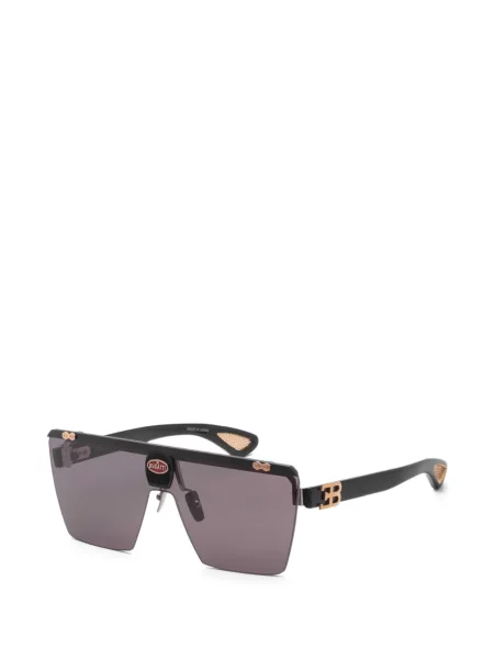 Ochelari de soare Bugatti cu imprimeu geometric negru