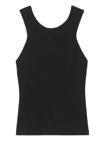 Top Claudie Pierlot cu broderie negru