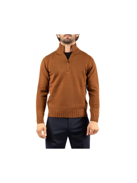 Sweter Filippo De Laurentiis brązowy