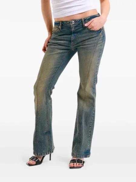 Blugi evazați Juicy Couture evazate albastru