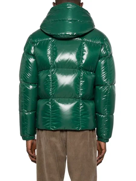 Geacă Moncler cu glugă verde