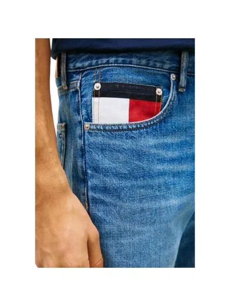 Džínsové šortky Tommy Hilfiger modrá