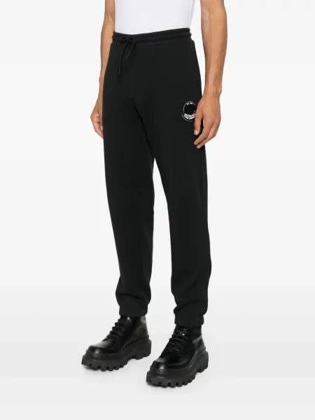 Pantaloni sport Moncler cu autograf negru