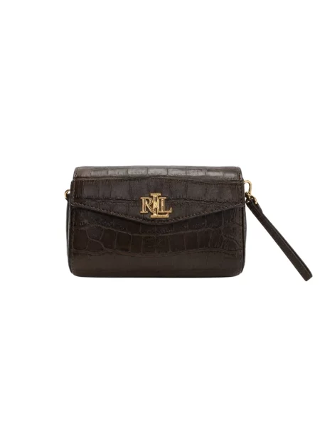 Torebka crossbody Ralph Lauren skórzana zielona