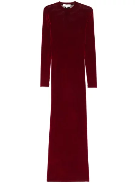Aksamitna maksi sukienka maxi Ludovic De Saint Sernin garniturowa czerwona