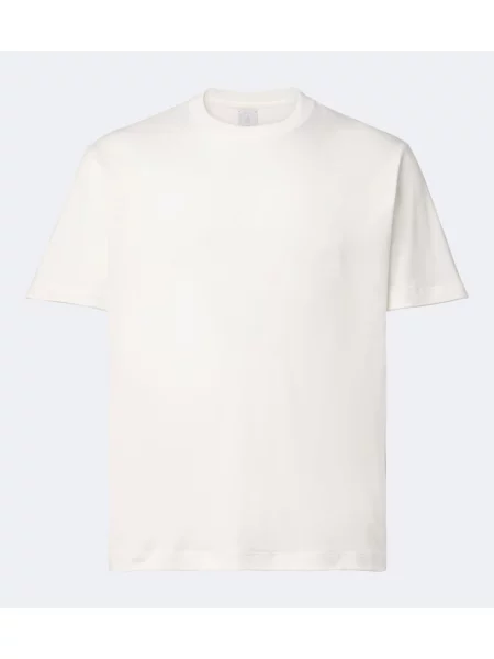 Tricou Eleventy din jerseu alb