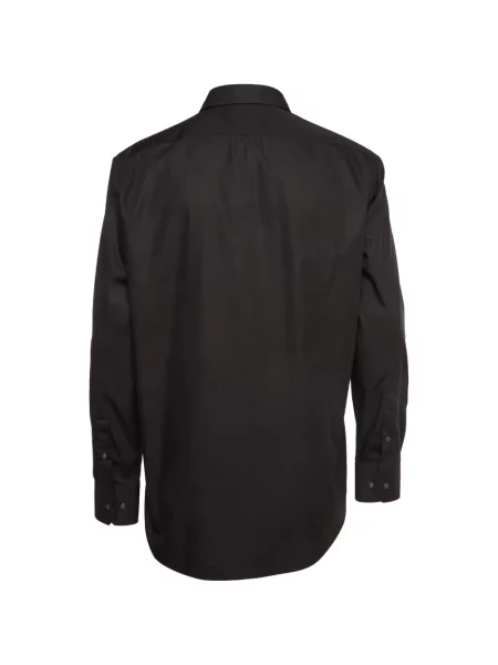 Cămașă Boss din poplin negru
