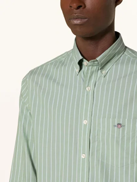 Gant Košile Slim Fit světle zelená bílá