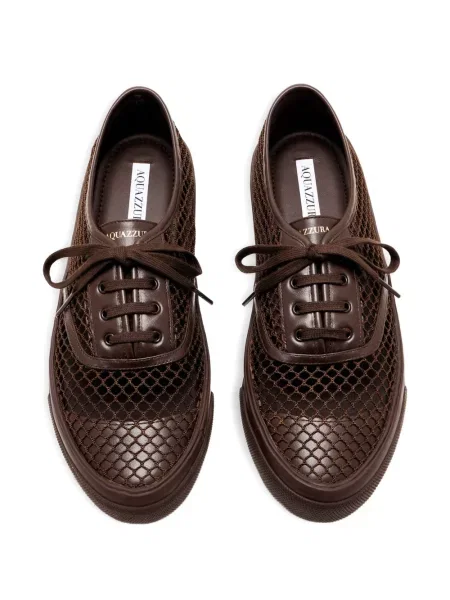 Sneakerși Aquazzura plasă maro