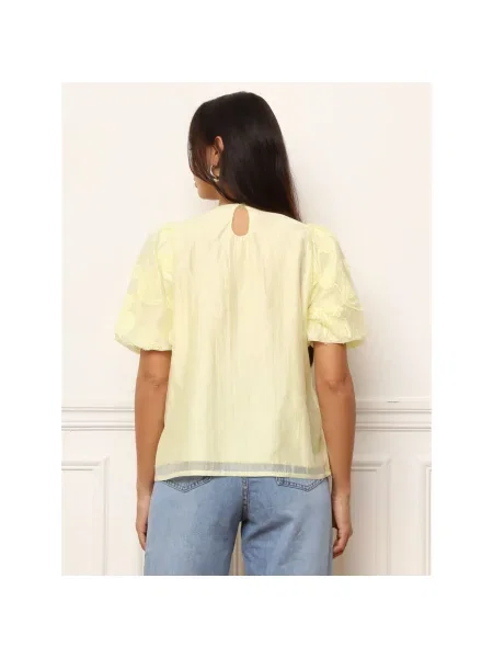 Top La Modeuse galben