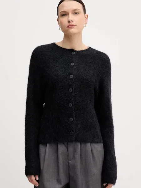 Sandro Ferrone cardigan cu alpaca negru