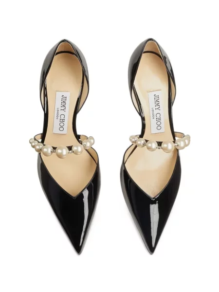 Γοβάκια Jimmy Choo με μαργαριτάρια μαύρο