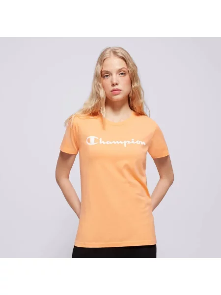 T-SHIRT KOSZULKA SPORTOWA CHAMPION-T-SHIRT CREWNECK T-SHIRT pomarańczowa