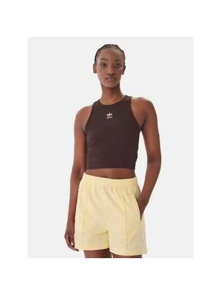 Adidas Τοπ Essentials Slim Fit καφέ