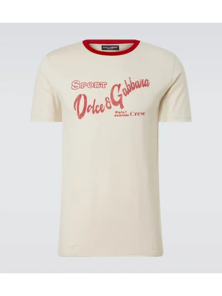 Majica Dolce&gabbana s potiskom bež