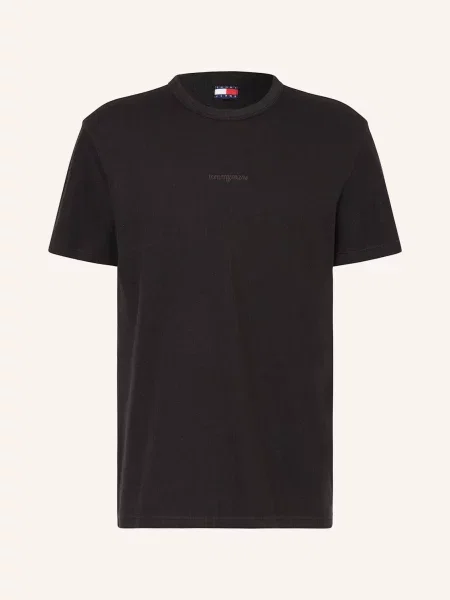 Tommy Jeans Úpletové Tričko černá