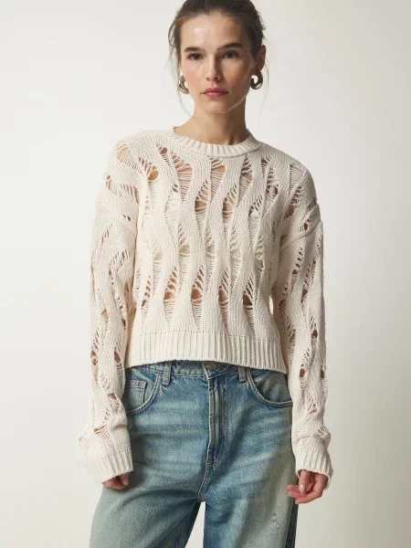 Happiness İstanbul Pulover crem