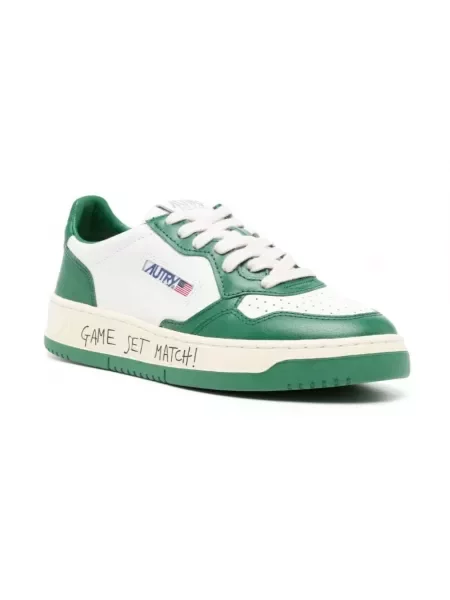 Sneakersy Autry zamszowe zielone