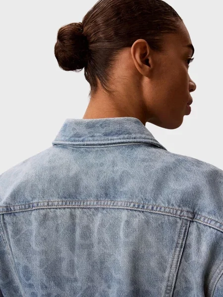 Джинсова куртка Calvin Klein Jeans блакитна