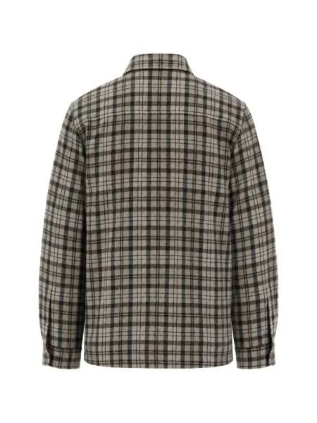 Geacă Woolrich de lână în carouri