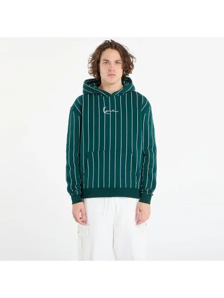 Bluza Karl Kani Small Signature Essential Pinstripe Hoodie Green M zielona