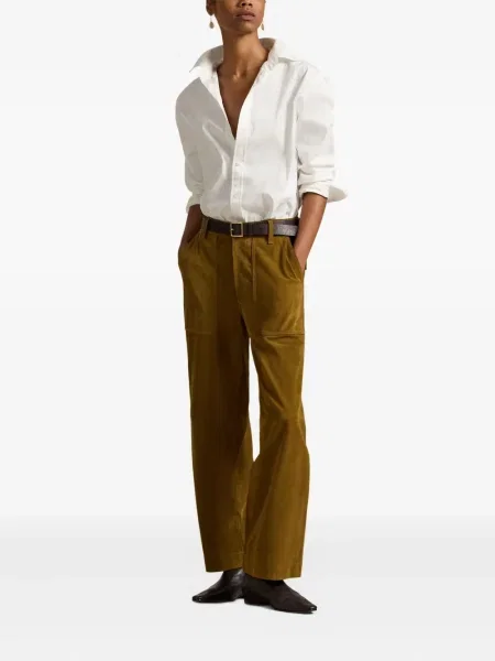 Ριγέ δερμάτινος κάλτσες Polo Ralph Lauren με κορδόνι μαύρο