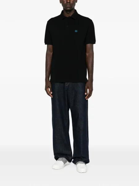 Tricou polo Etro cu broderie negru