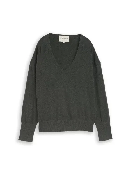 TOM TAILOR Pulover pin verde