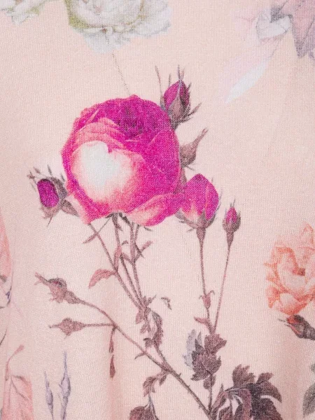 Pulover In Bed With You cu model floral roz