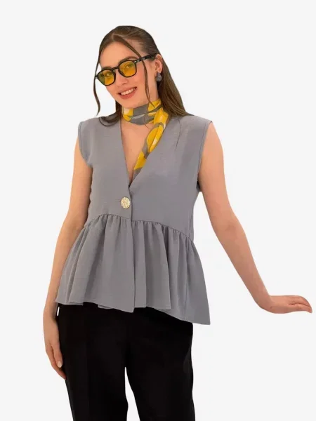 Bigdart Bluza Blusen' siva