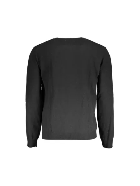 Sweter La Martina z kaszmiru elegancki czarny