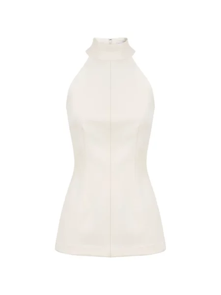 Top Veronica Beard cu gât halter