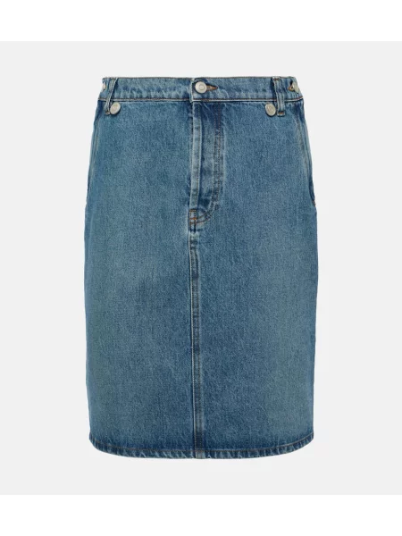 Fustă din denim Coperni albastru