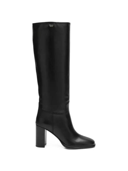 Botine Prada din piele negru