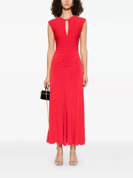 Rochie maxi Nissa de costum roșu