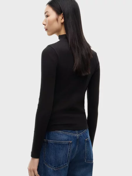 Водолазка Tommy Jeans для гольфу чорна